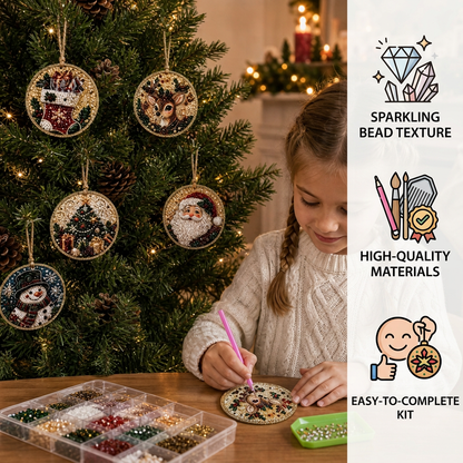 DIY Christmas Diamond Painting Ornament Kit – Festive Tree Hanging Decorations