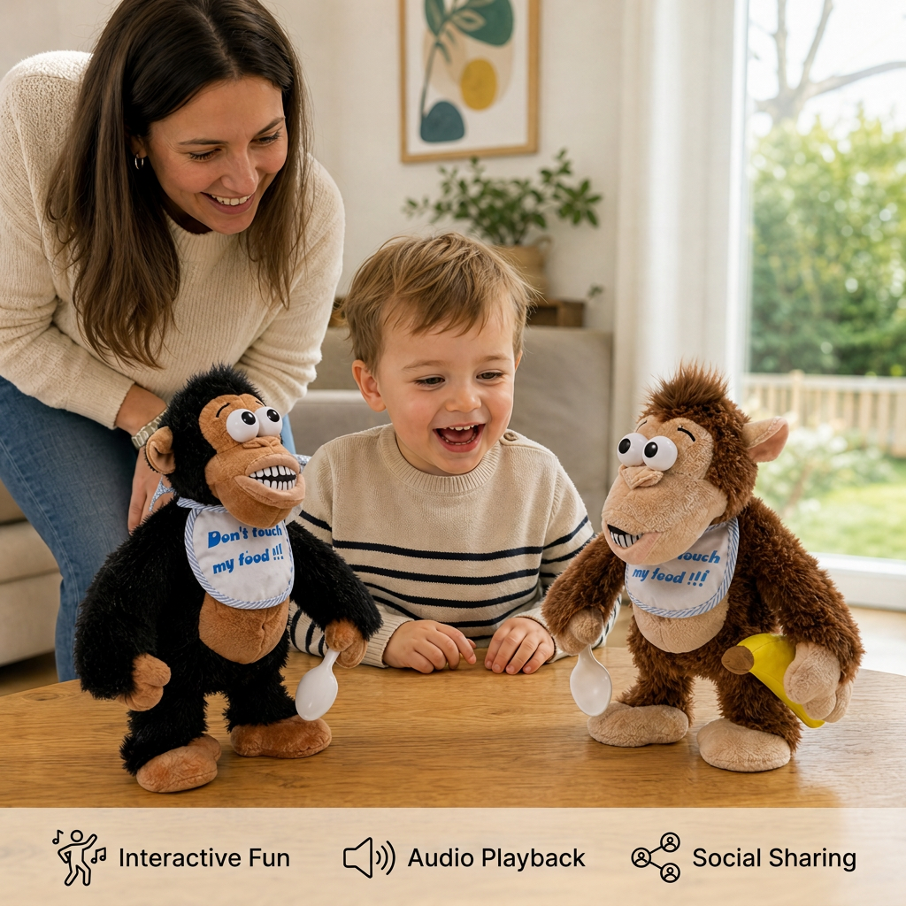 Dancing Banana Monkey Plush Toy