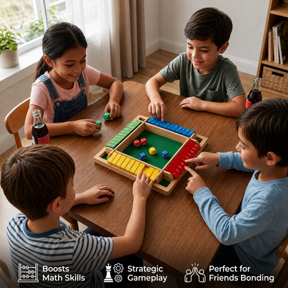 ShutTheBox Family Game 4 Player Set