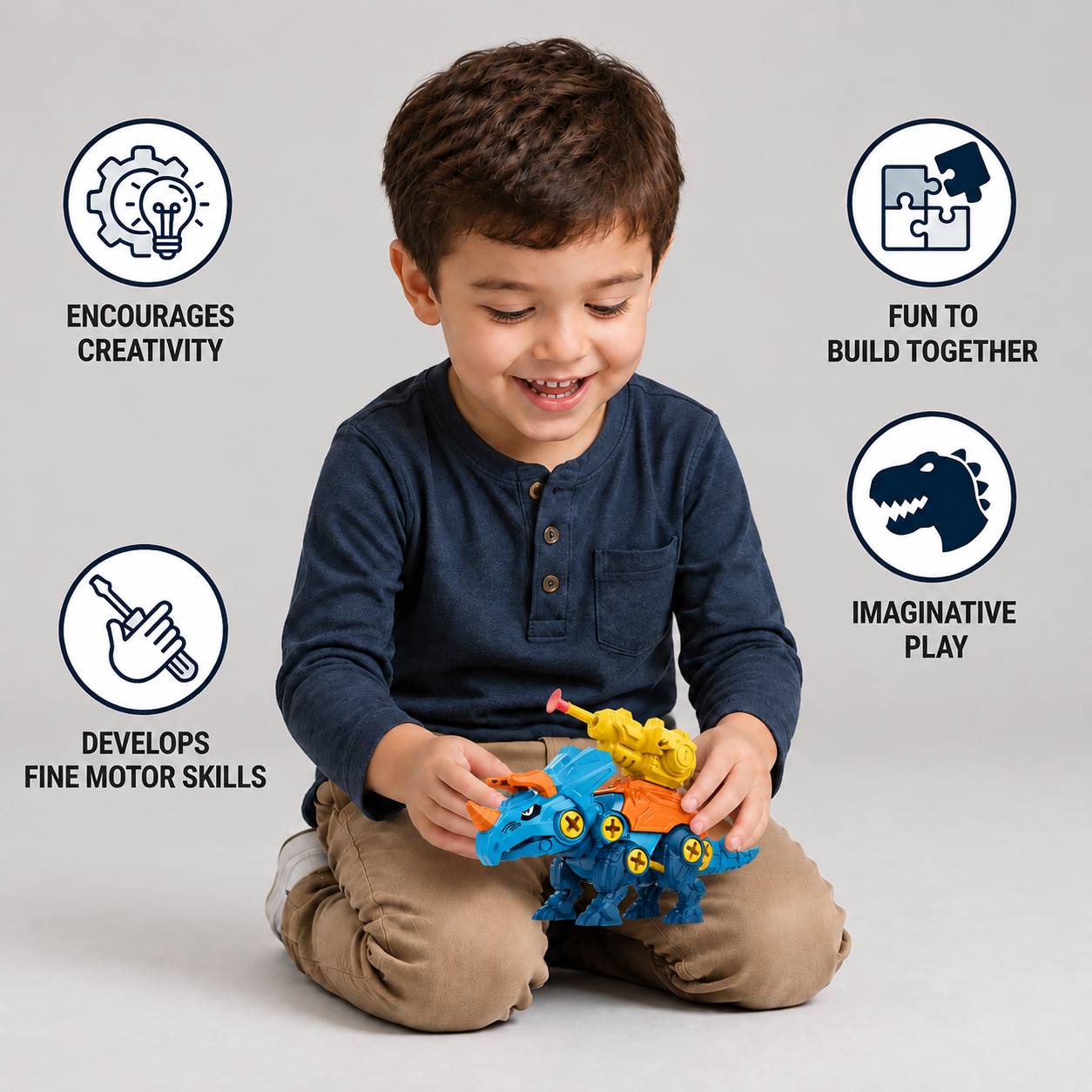 DIY Build & Transform Dinosaur Egg Toy