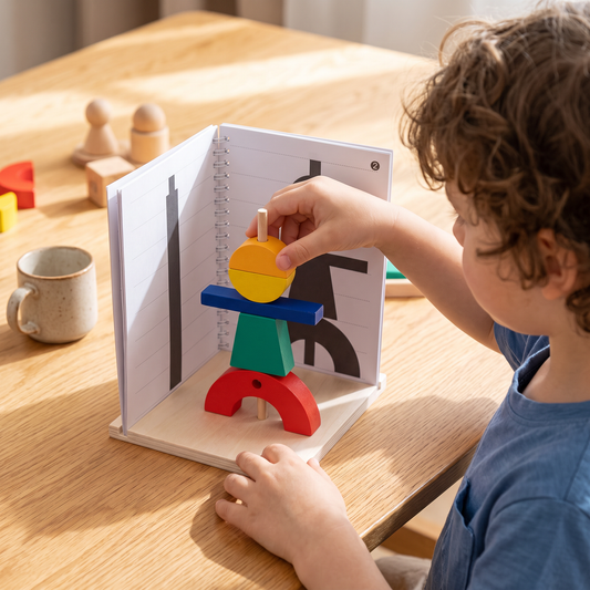 Wooden 3D Shadow Matching & Spatial Thinking Puzzle for Kids