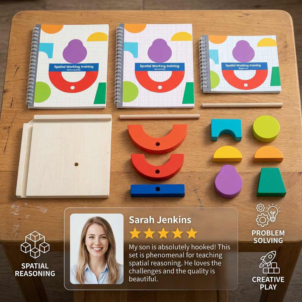 Wooden 3D Shadow Matching & Spatial Thinking Puzzle for Kids