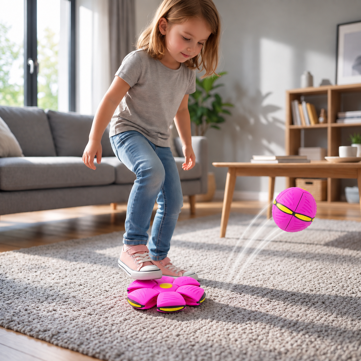 Magic Transforming Flying Disc Ball – Interactive Toy for Kids