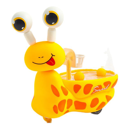 3-in-1 Moving Snail Toy with Basketball Hoop & Telescopic Eyes