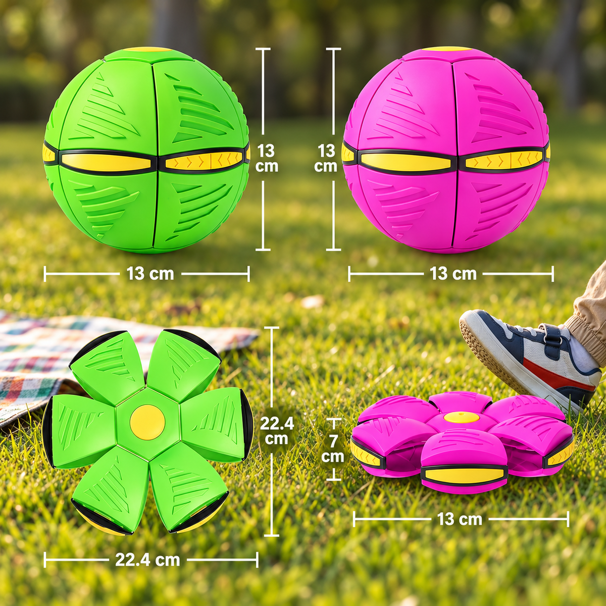 Magic Transforming Flying Disc Ball – Interactive Toy for Kids