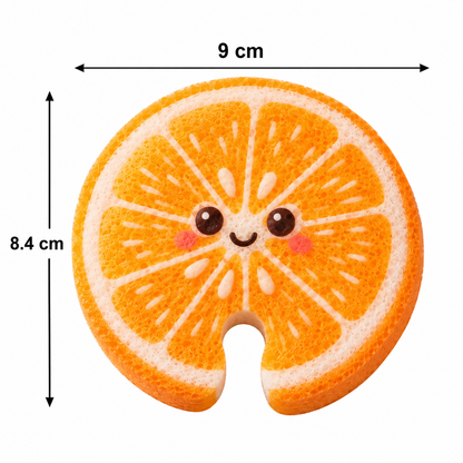 Fruit-Shaped Pop-Up Cellulose Sponges – 3-Pack of Plant-Based, Non-Scratch Kitchen Sponges