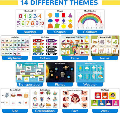 Montessori Busy Book – Reusable Preschool Learning Activity Book