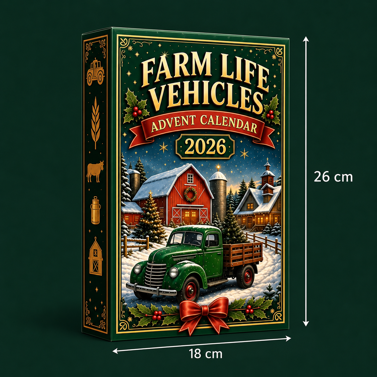 24-Day Farm Vehicles Christmas Advent Calendar