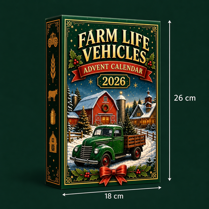 24-Day Farm Vehicles Christmas Advent Calendar