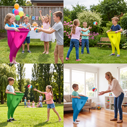 Clown trousers - catching ball family game