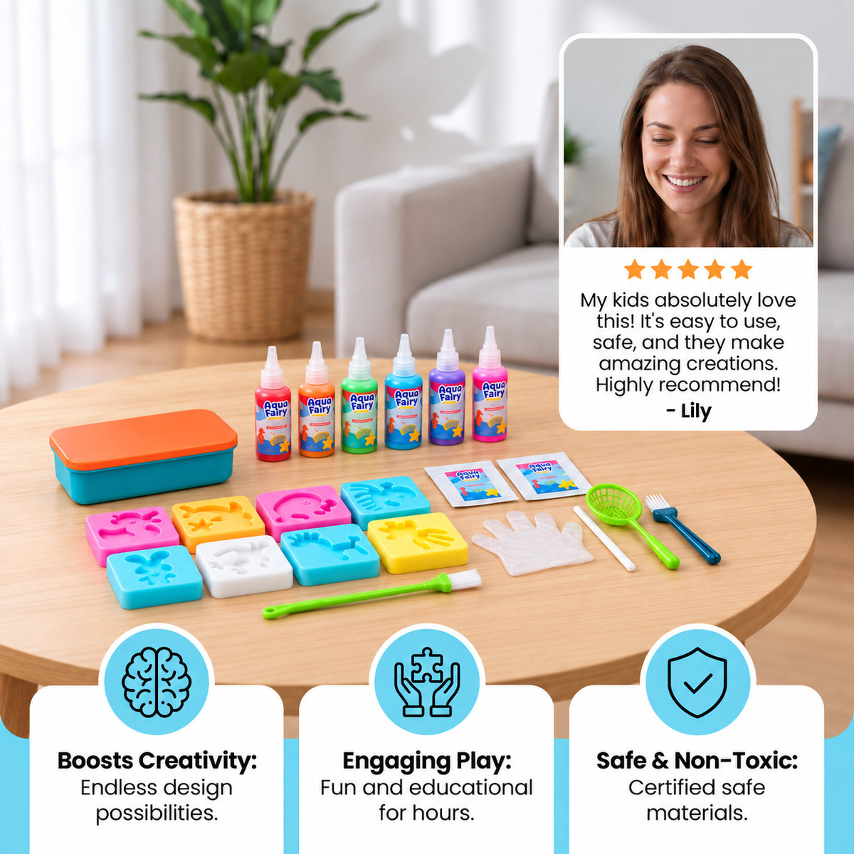 DIY Water Jelly Kit with Gels & Molds