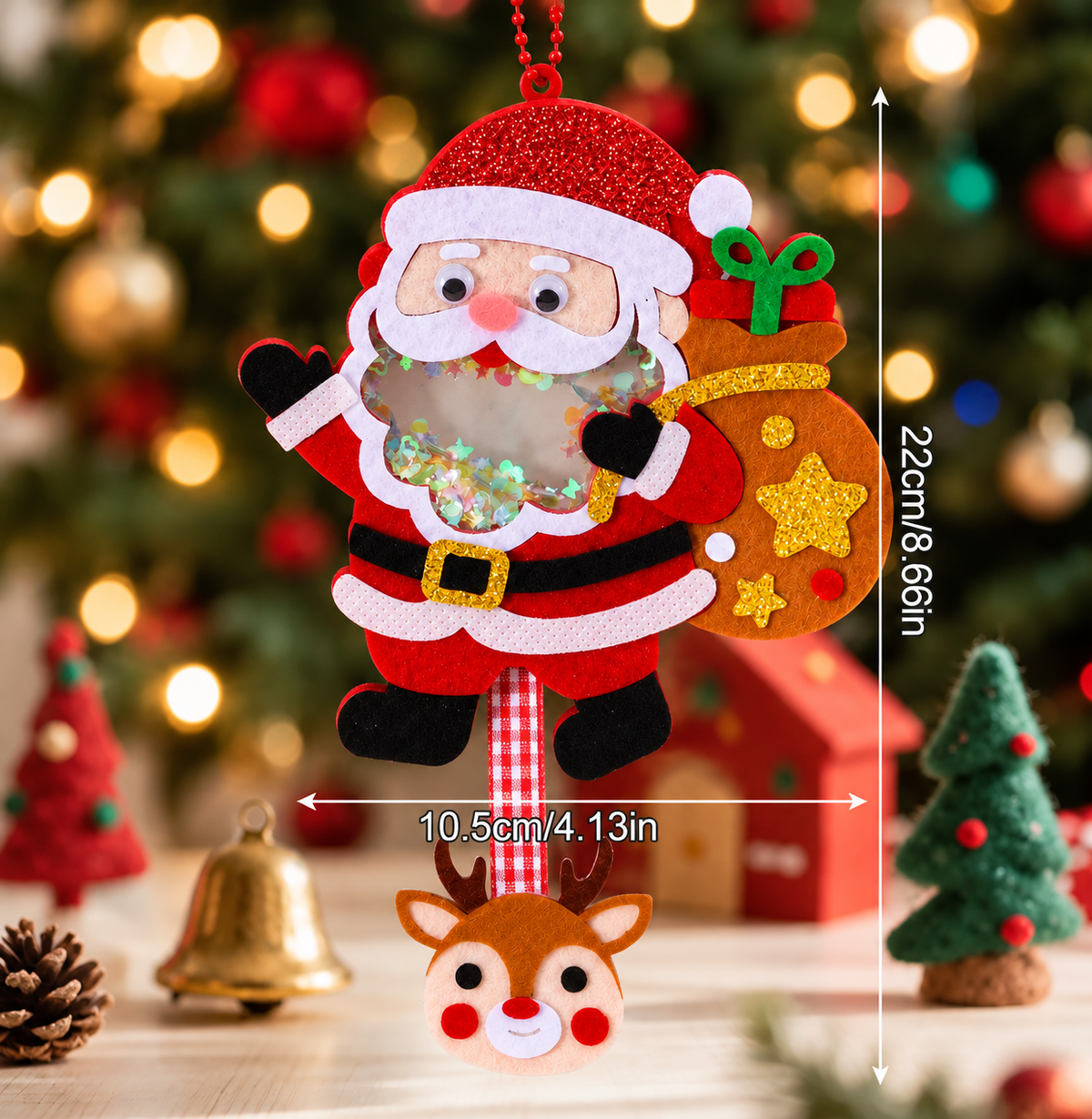 DIY Christmas Shaker Ornament Craft Kit for Kids