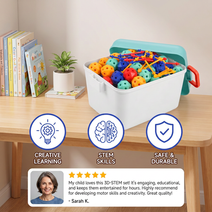 3D STEM Construction Building Set – Creative Learning Toy