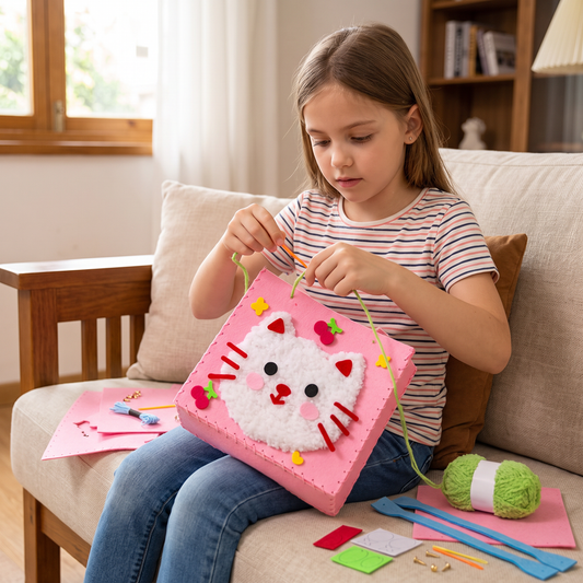 Kids DIY Plush Tote Bag Craft Kit