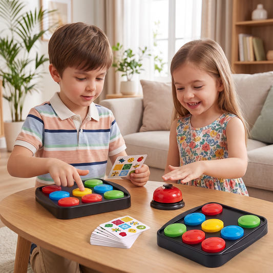 Educational Color Pattern Match Family Bell Game
