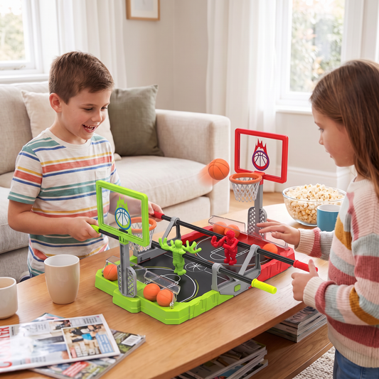 Mini Basketball Battle Game – 2-Player Tabletop Hoops Challenge