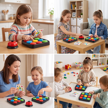 Educational Color Pattern Match Family Bell Game