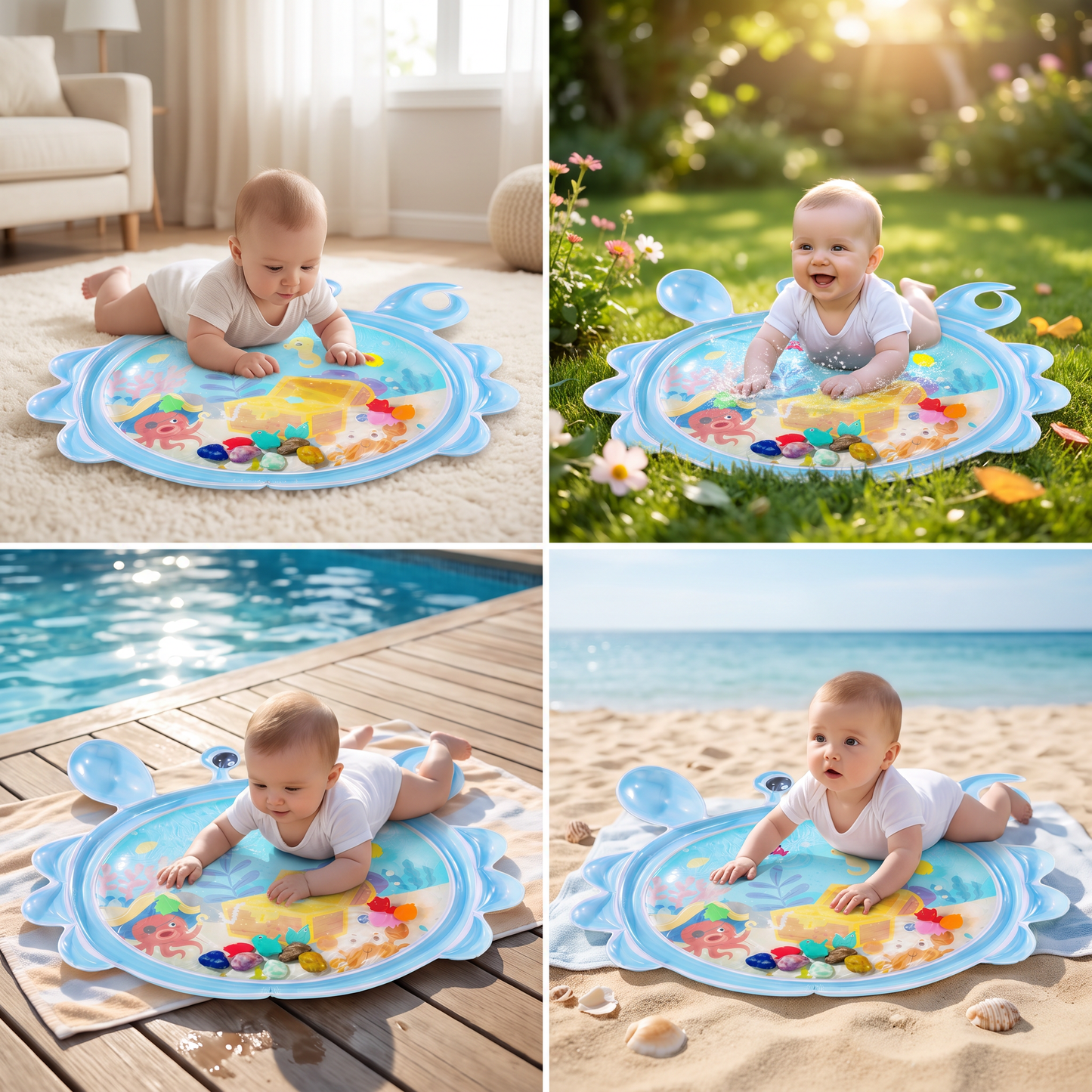 2in1 Interactive Tummy Time Toy & Play Mat