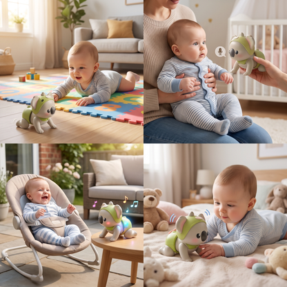 Interactive Crawling Baby Toy with Music & Voice Recording