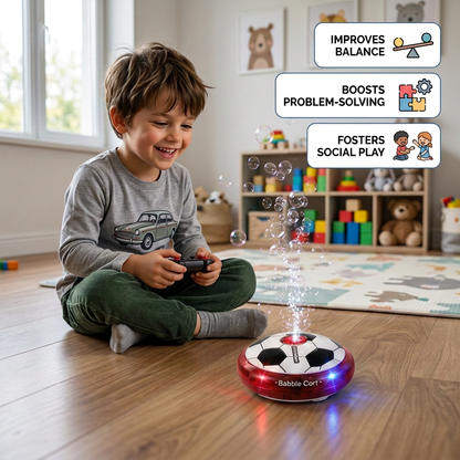 Remote Control Soccer Bubble Ball with Lights & Music