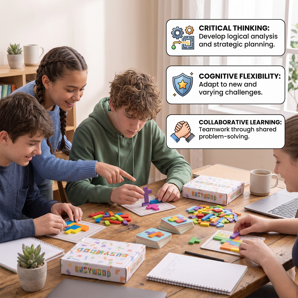 Wooden  Shape Matching Puzzle Family Game