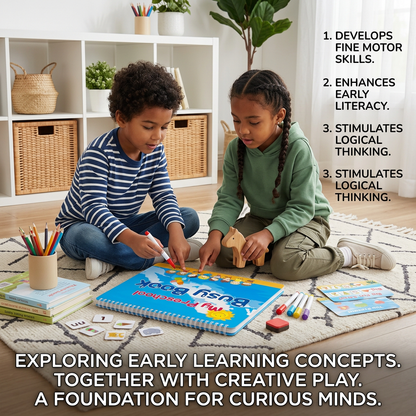 Montessori Busy Book – Reusable Preschool Learning Activity Book