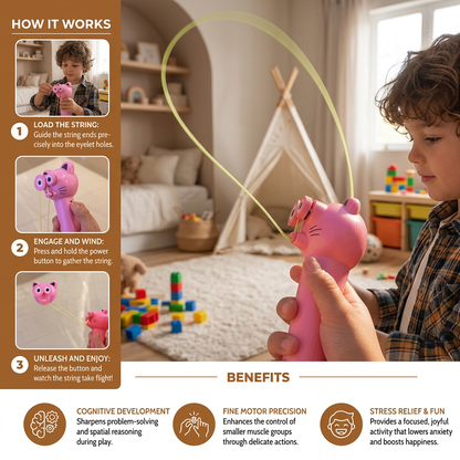 Interactive Flying Rope Toy for Kids