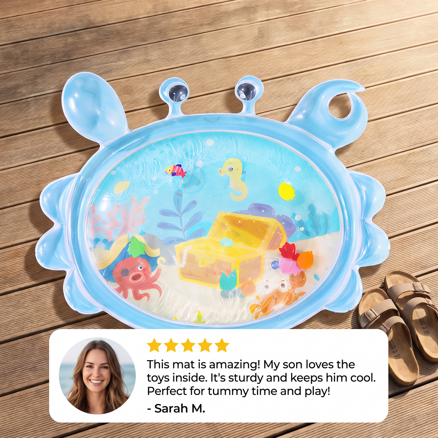 2in1 Interactive Tummy Time Toy & Play Mat