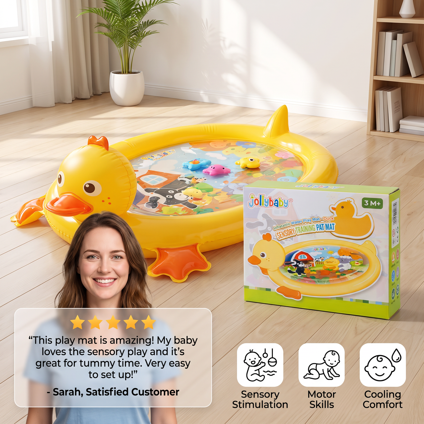 2-in-1 Duck Water Play Mat