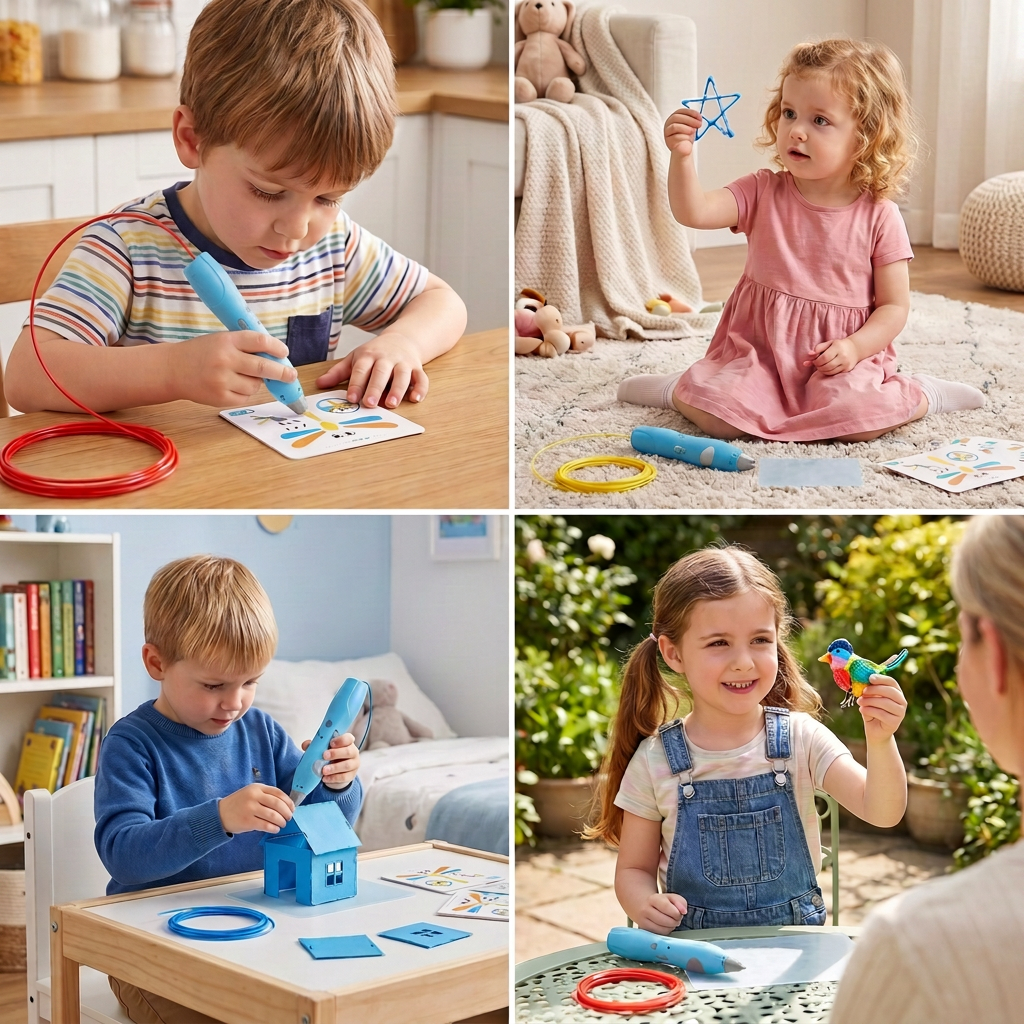 Low-Temperature 3D Pen Set for Kids – Safe DIY STEM Drawing Kit