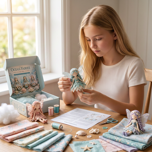 Fairy DIY Sewing Kit for Kids – Make Enchanting Fairy Dolls with Fabric, Accessories & Instructions