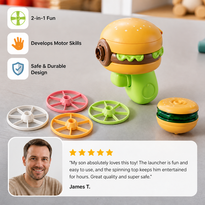 Kids’ 2-in-1 Spinning Top & Flying Spinner Launcher