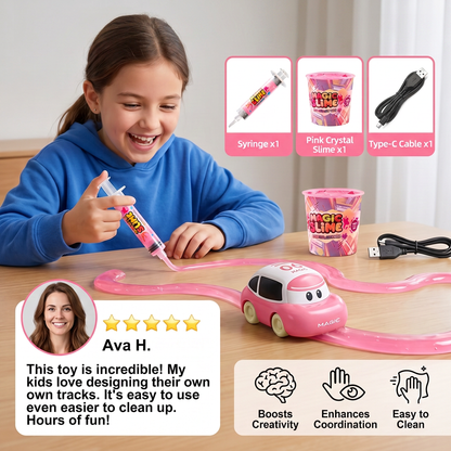 Magic Slime Race Track Set – DIY Electric Car Adventure
