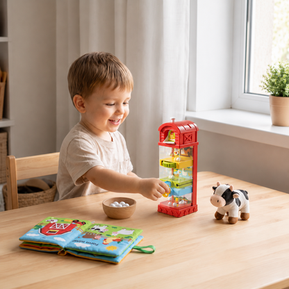 Interactive Farm Ball Run Toy for Fine Motor & Problem-Solving Skills