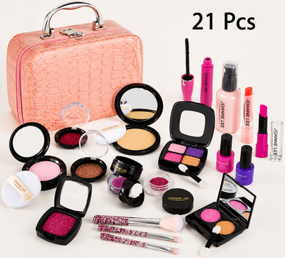 Make-up Play Set for Girls – Safe Kids Cosmetic Set with Practical Bag