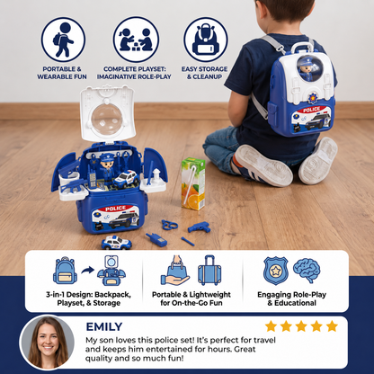 3-in-1 Backpack Playset for on the Go