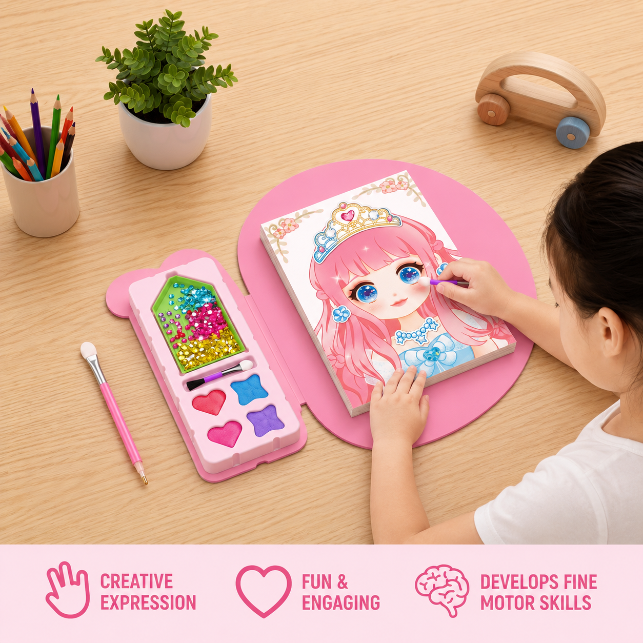 Princess Diamond Painting & Foil Art Book Craft Kit