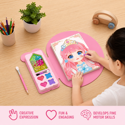 Princess Diamond Painting & Foil Art Book Craft Kit