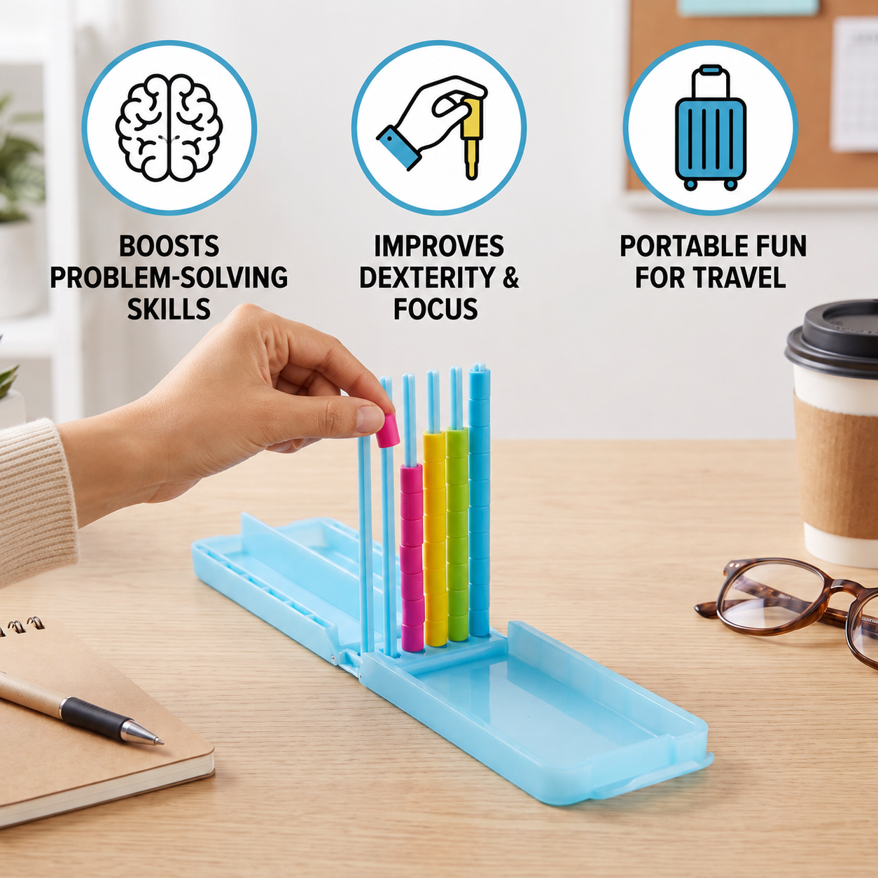 Mini Color Stack Challenge – Portable Brain Training Game