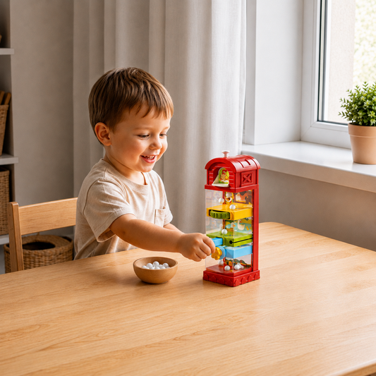 Interactive Farm Ball Run Toy for Fine Motor & Problem-Solving Skills