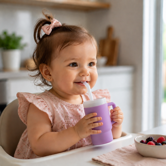 Leakproof Silicone Toddler Straw Cup