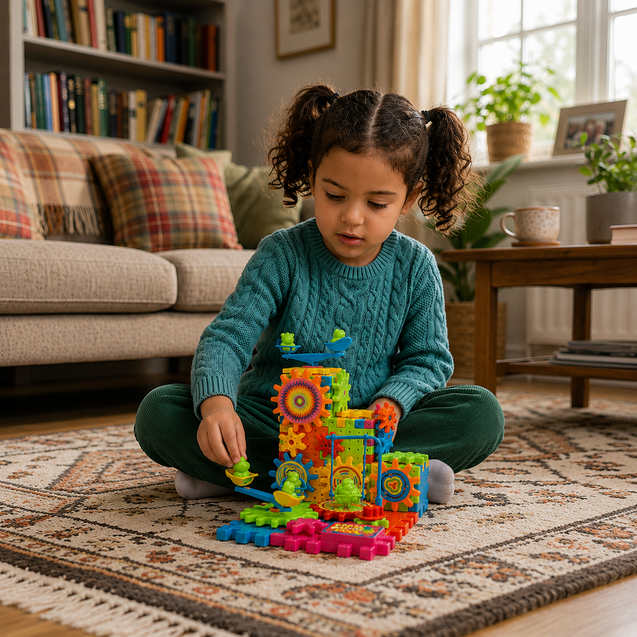 81-Piece STEM Gear Building Set – Interlocking Engineering Blocks for Kids