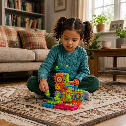 81-Piece STEM Gear Building Set – Interlocking Engineering Blocks for Kids