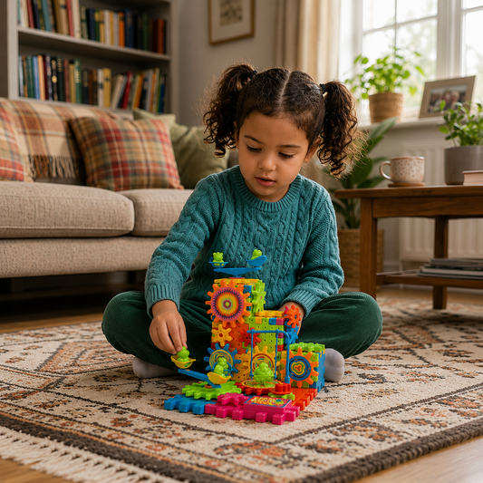 81-Piece STEM Gear Building Set – Interlocking Engineering Blocks for Kids