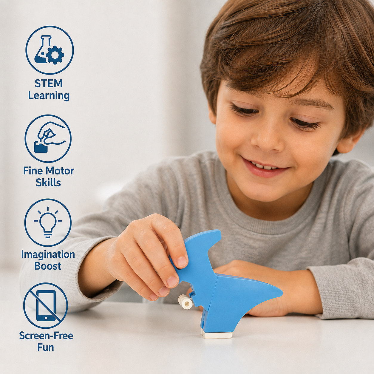 Magnetic Animal Skeleton Builder Set – STEM Take-Apart Learning Toy