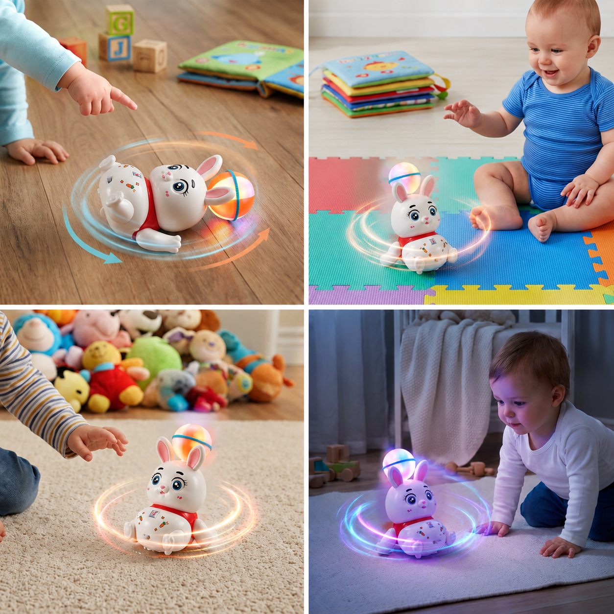 Interactive Dancing Rabbit Toy – Lights, Music & Fun Movement