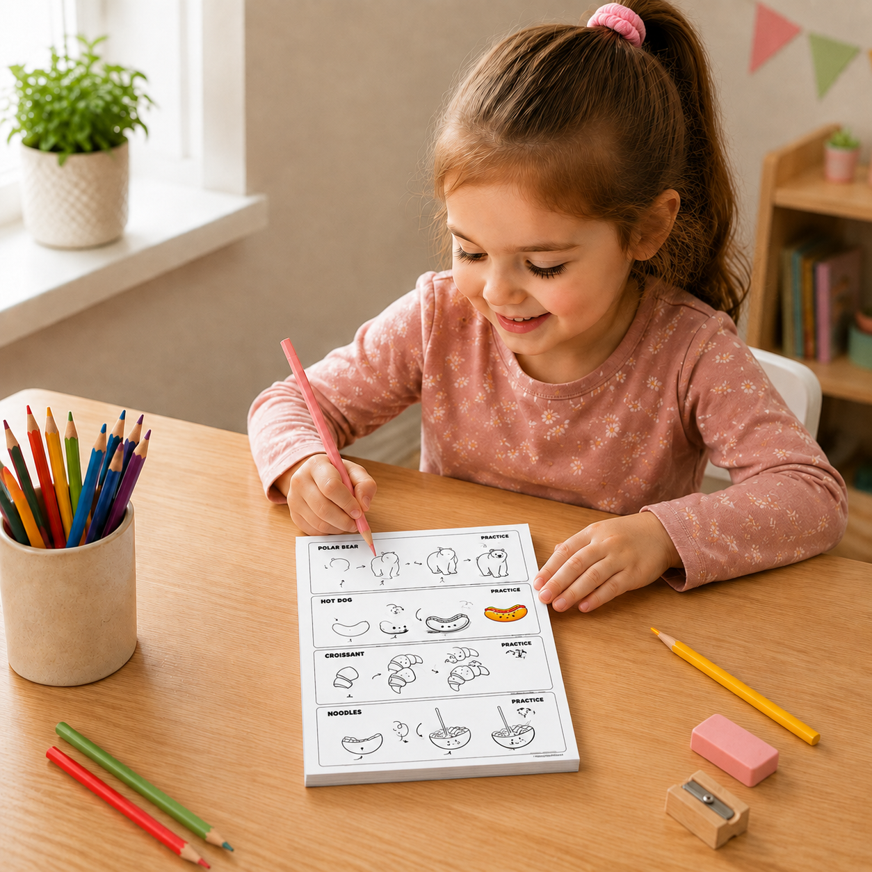 Montessori How to Draw Activity Book – Step-by-Step Learning & Drawing Practice