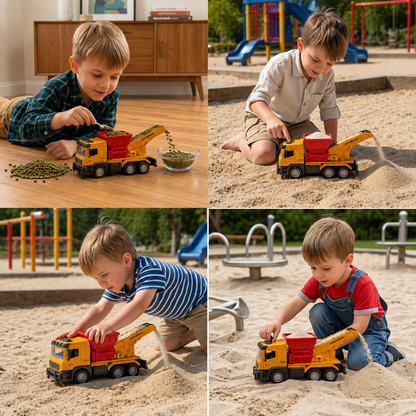 Construction Dump Truck Toy with Lights & Sounds
