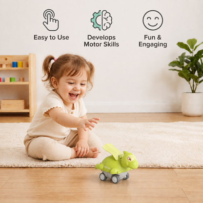 Press & Go Dinosaur Cars – Rolling Dinosaur Toys for Kids