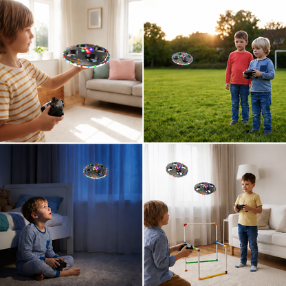 Remote Control LED Flying Saucer Drone